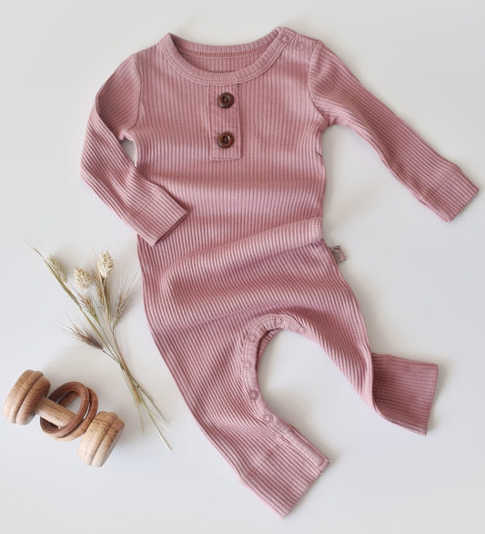 Organic Modal Romper - Rose