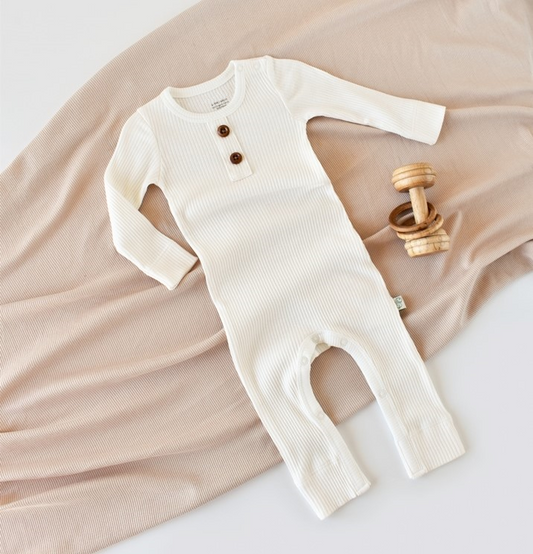 Organic Modal Romper - White