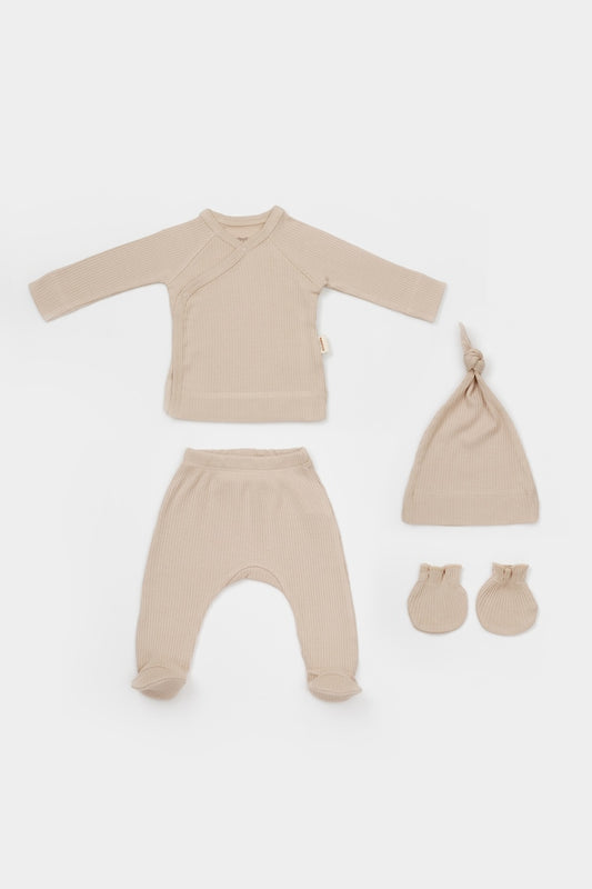 Organic Modal 4 Piece Baby Set - Vanilla