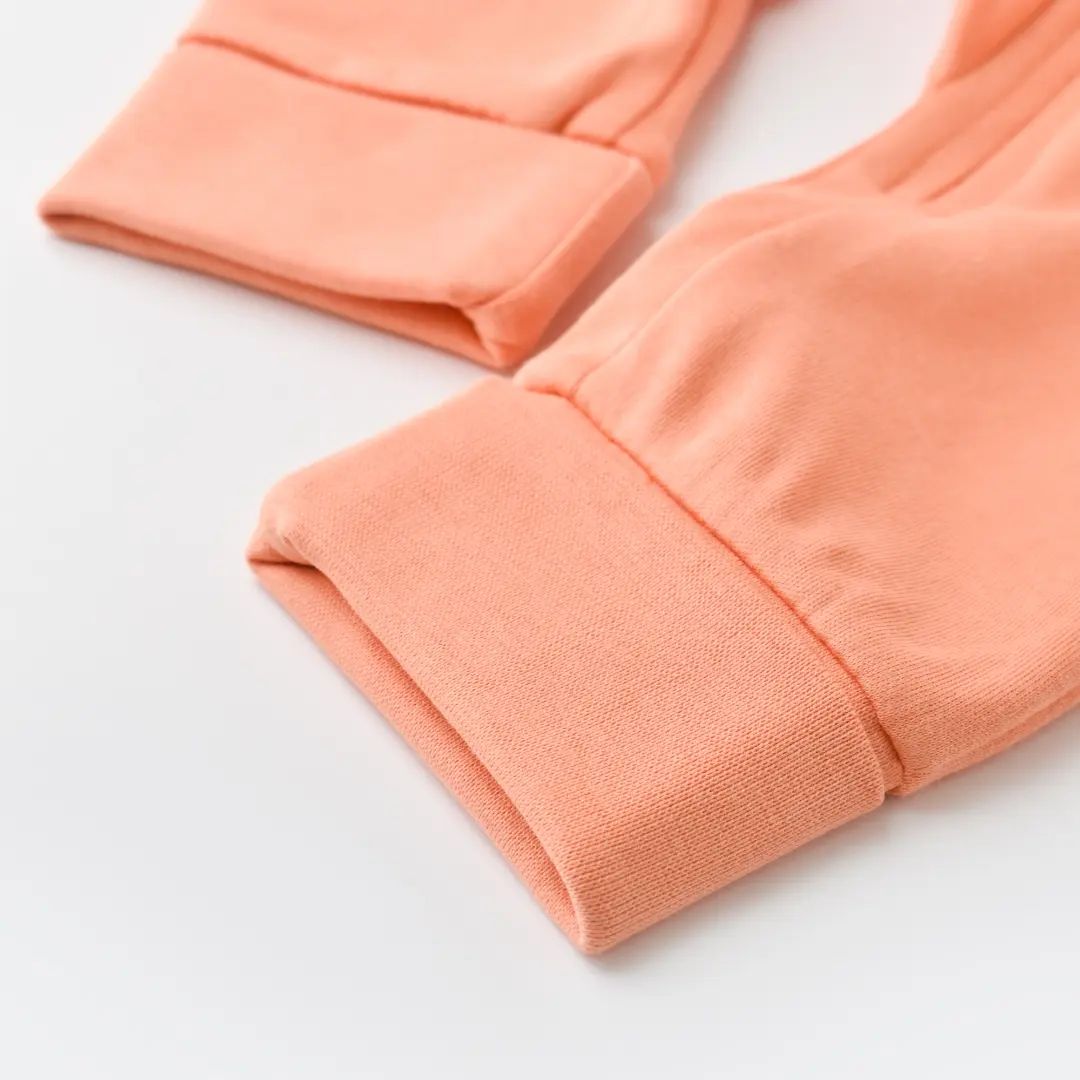 Organic Zippered Romper - Salmon