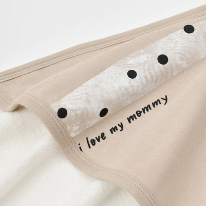 I Love My Mommy - Organic Towel and Scrub Mitt Set