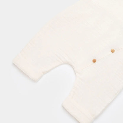 Organic Baby Bridle Pants - White